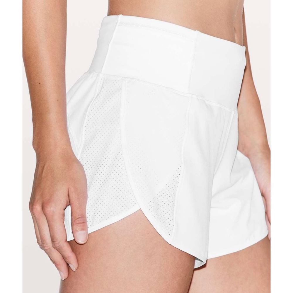 Lululemon Real Quick Short *Perforated 3.5" / Size 8 / White Run Liner High Rise